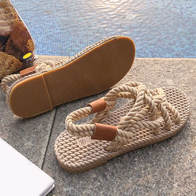 Woven Rope Women's Casual Fashion Sandals