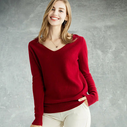 Knitted Sweater for Women Maroon XS