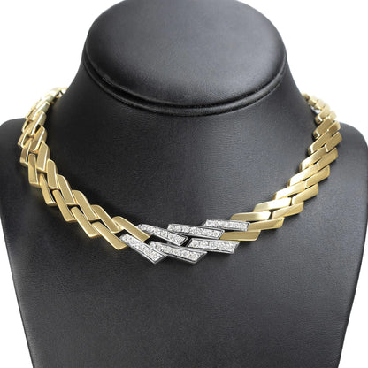 14k Yellow Gold 2 3/4 Cttw Pave Diamond Miami Cuban Curb Link Chain 16" Necklace (H-I Color, SI1-SI2 Clarity)