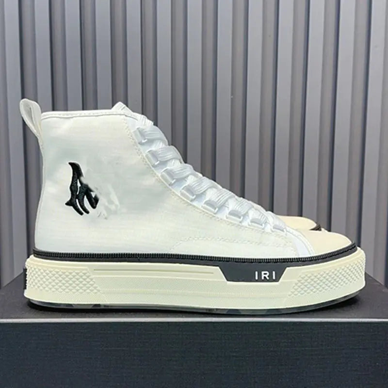 2023 Men's High-Top Star Canvas Sneakers (Thick Sole)