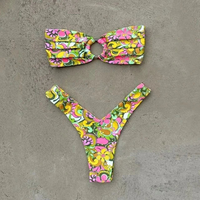 Chic Mirage Bikini Yellow Pink