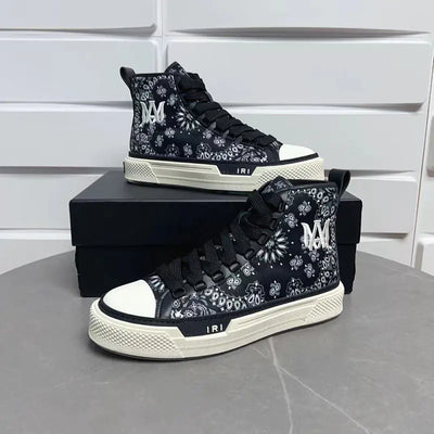 2023 Men's High-Top Star Canvas Sneakers (Thick Sole)