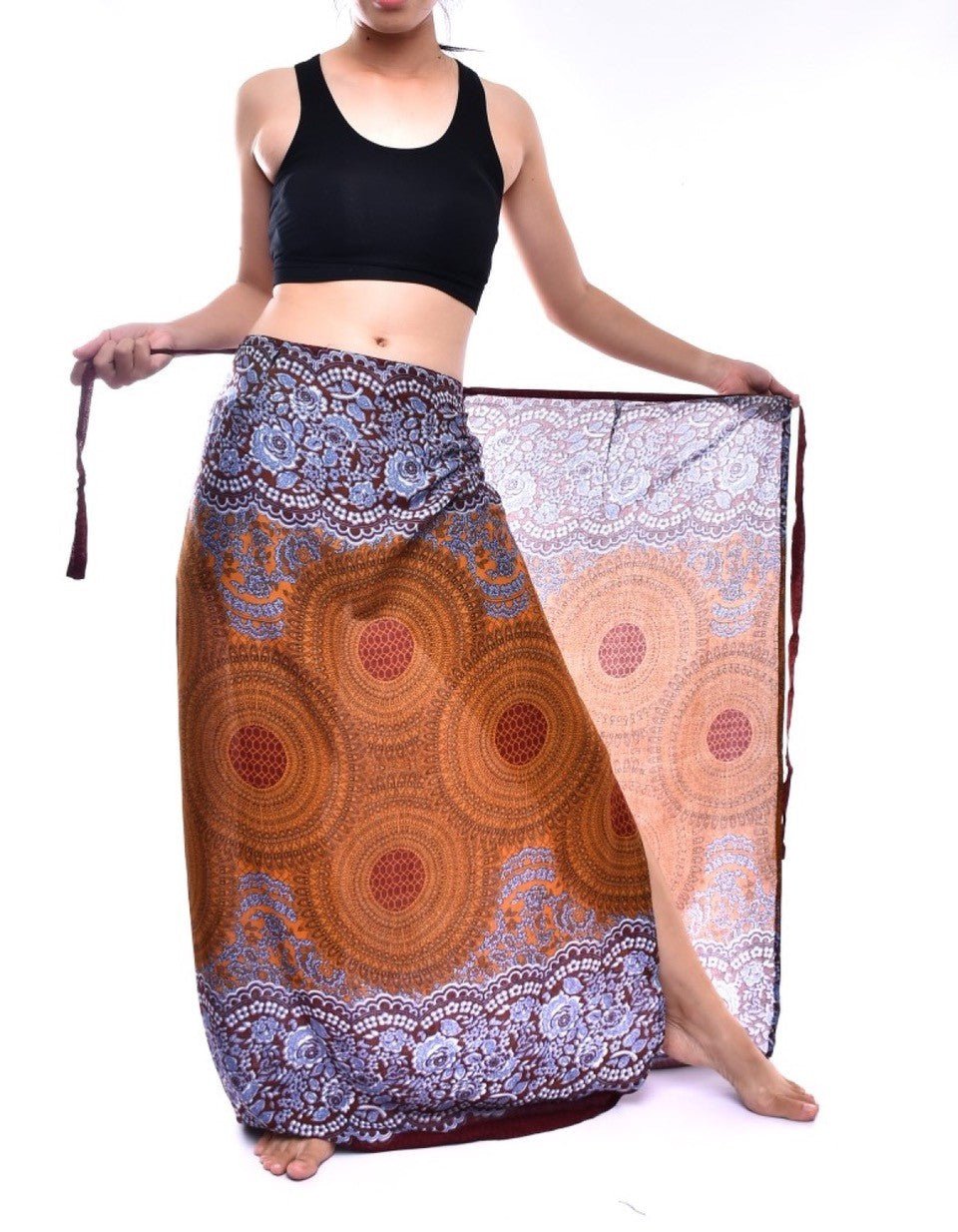 Bohotusk Brown Sun Glow Sarong Super Soft 150cm x 110 cms