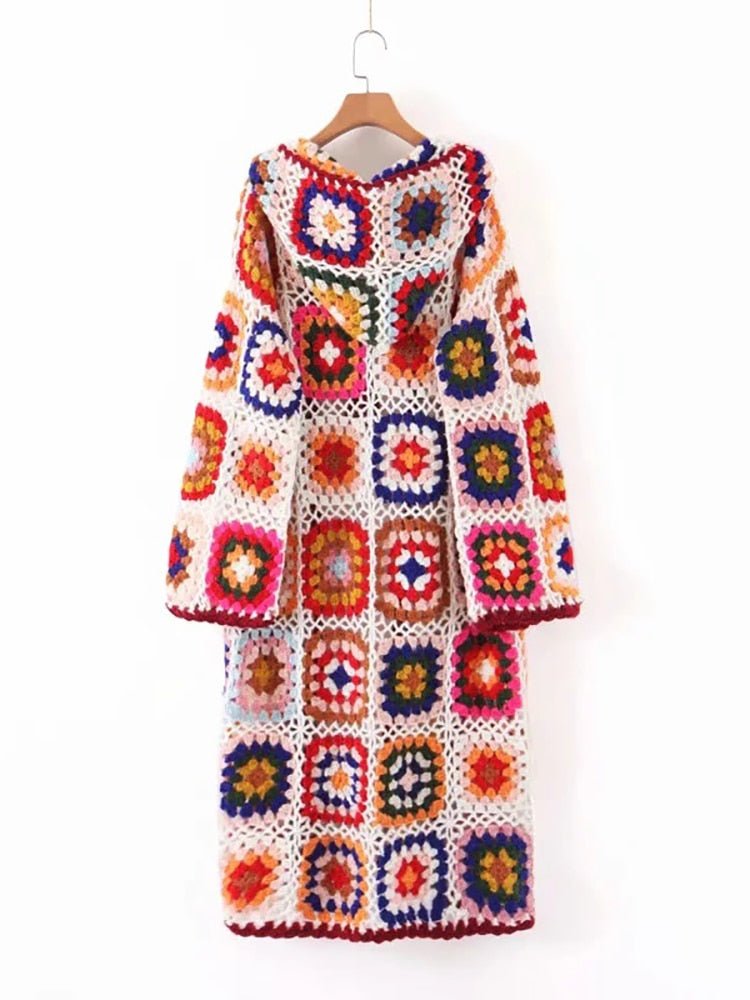 Bohemian Crochet Cardigan Vintage Jacket Coat