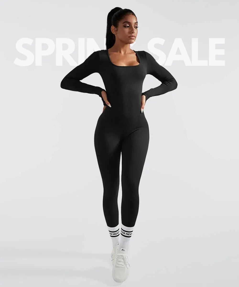 Long Sleeve Jumpsuit Black S