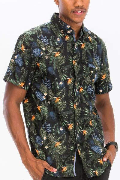 Hawaiian Button Down Shirts | Hawaiian Print Shirt | PANTERA STORES