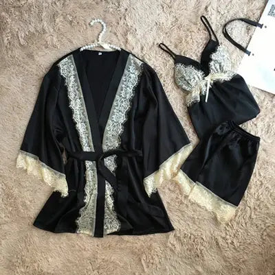 Sleepwear Set Black One Size