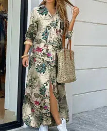 Janine Dress - New Fashion Long Sleeve Shirt Dress (One)