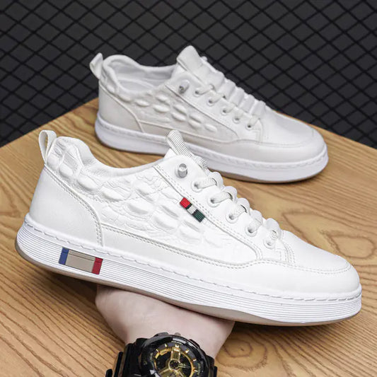 Chaussures en cuir polyvalentes et décontractées pour hommes - Style printemps/automne 