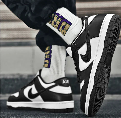 Chaussures de basket Dunk AJ1 Low blanches pures pour couples