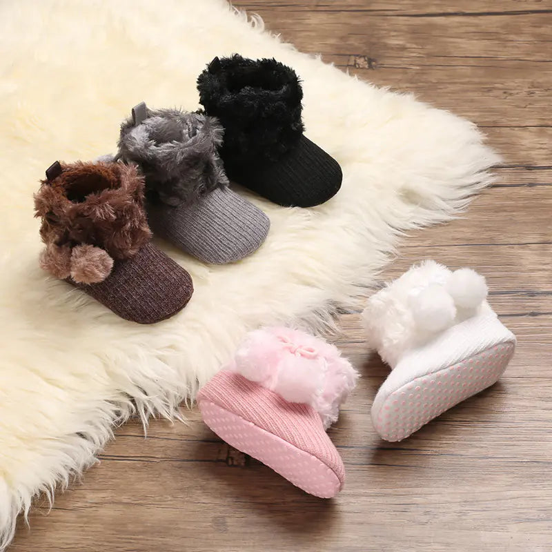 Bottes de neige en coton pour bébé fille de 0 à 1 an