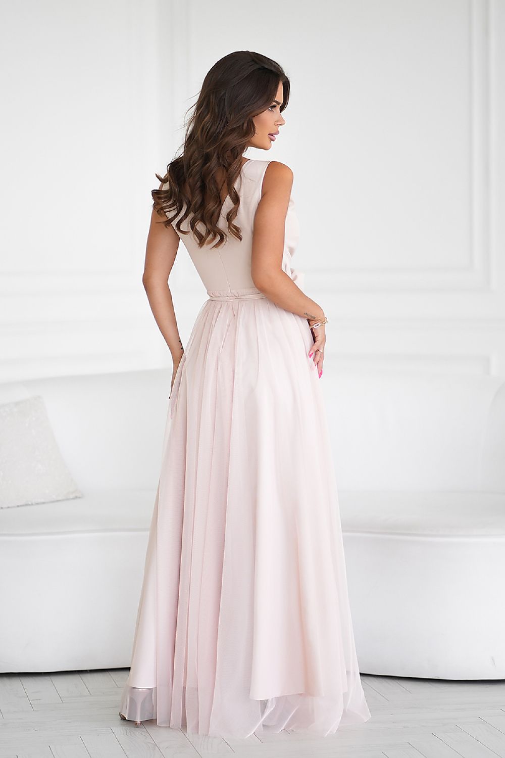 Long dress Bicotone