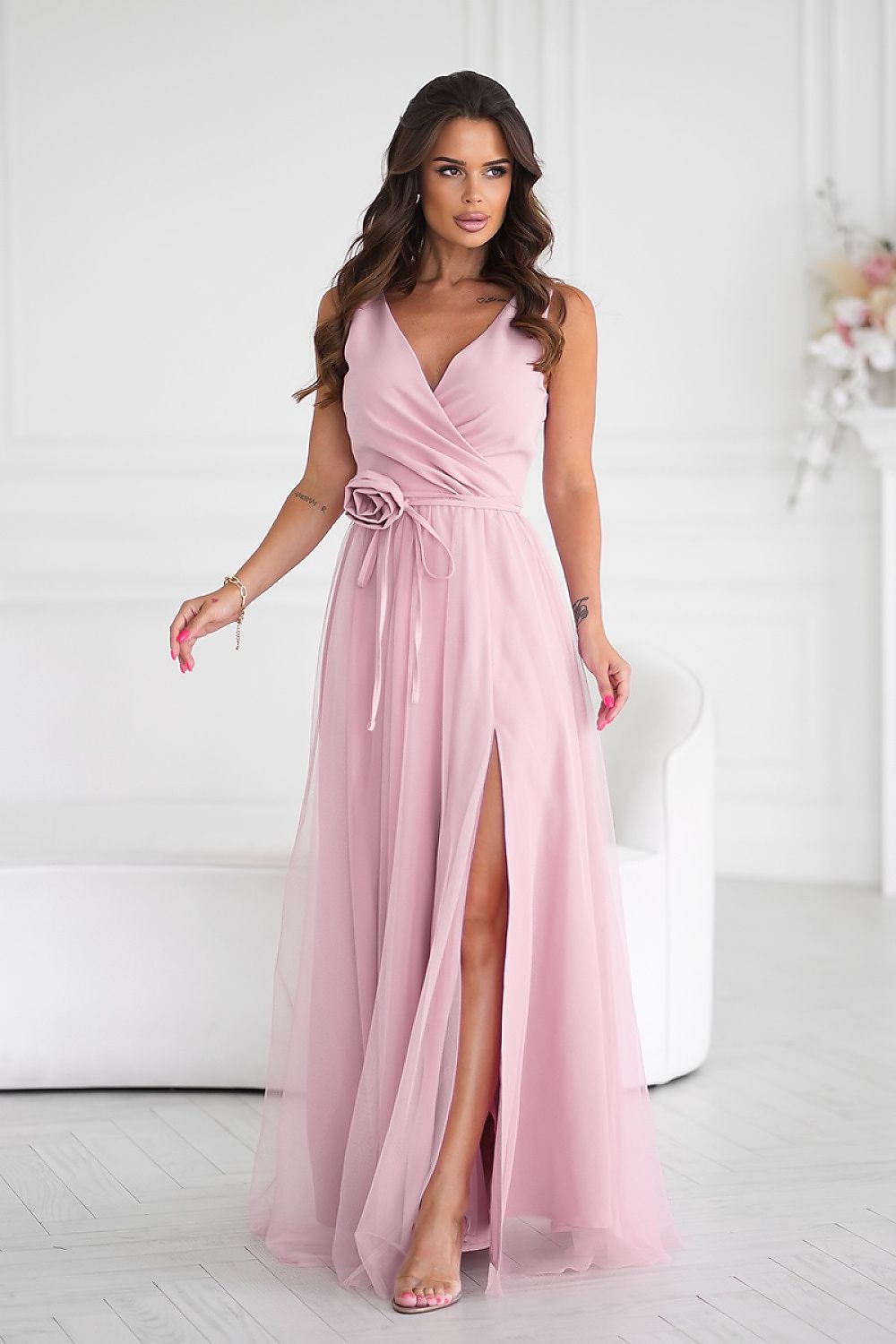 Long dress Bicotone