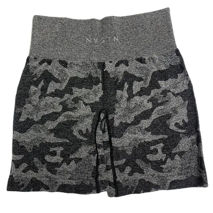 Camo Seamless Shorts Dark Gray Small