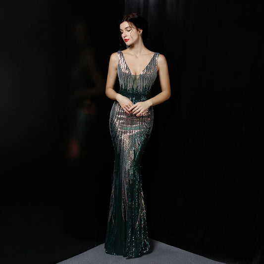 Collection de robes de soirée longues et fines pour femmes