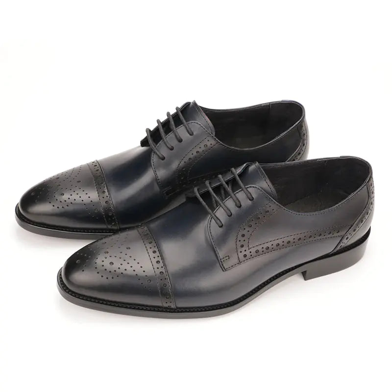 Brogue Engraved Men's Leather Business Shoes