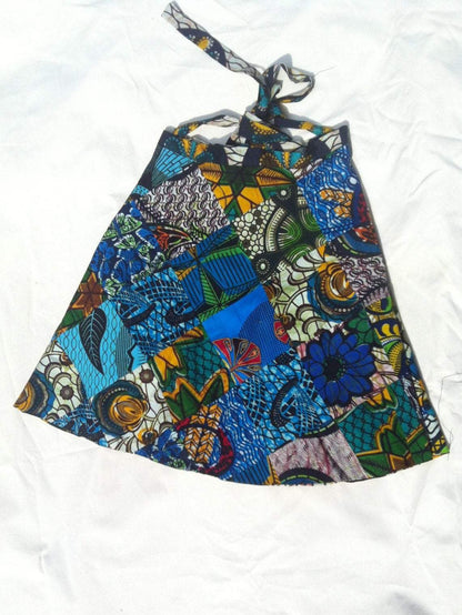 Kitenge round women mini wrap Skirt