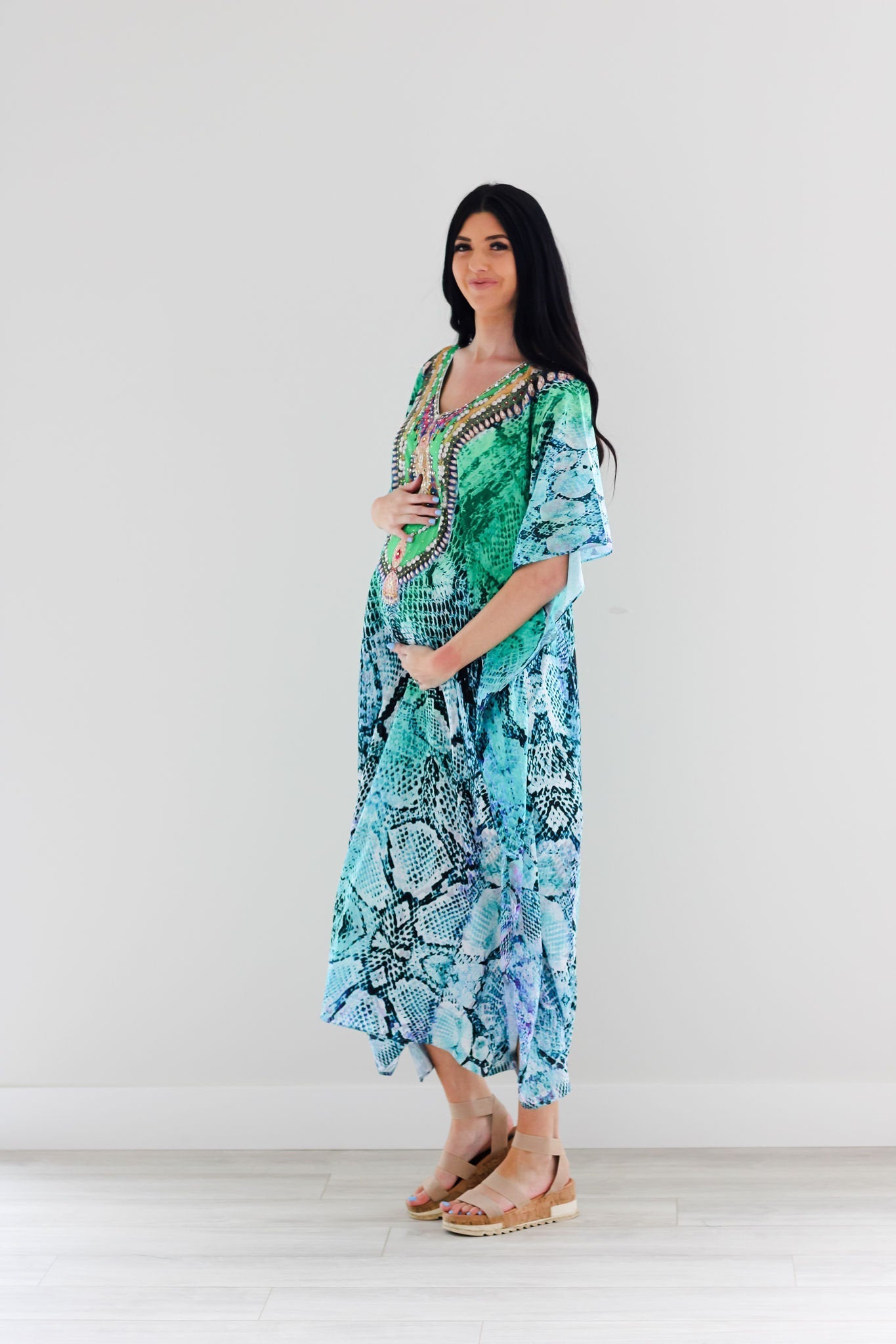 Kaftan Print Dress, Oriental Kaftan Dress, African Kaftan, Ethnic