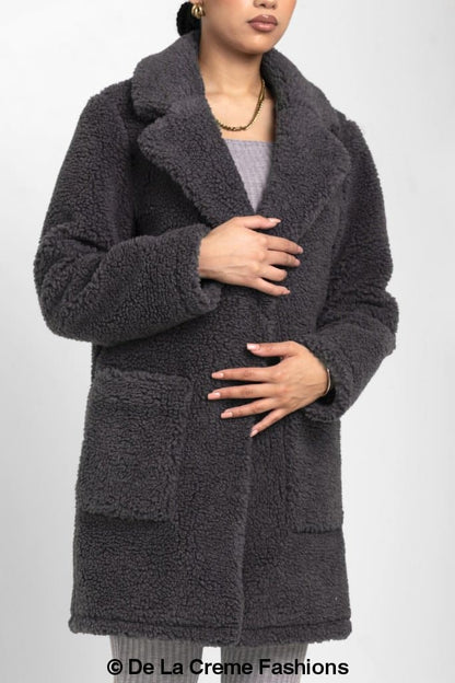 Jacqueline Oversized Teddy Coat