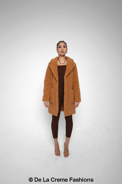 Jacqueline Oversized Teddy Coat