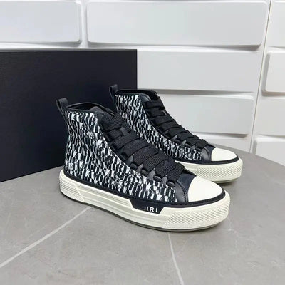 2023 Men's High-Top Star Canvas Sneakers (Thick Sole)