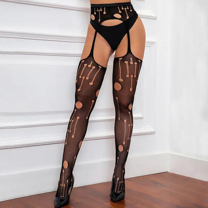 Sexy Fish Net Stockings Black Style 2-2 One Size