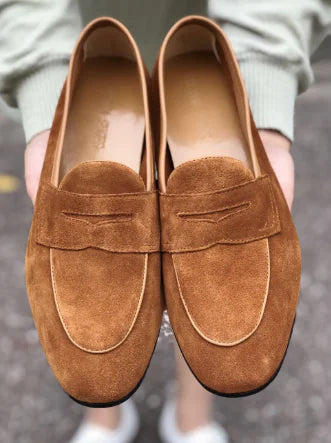 Mocassins d'été en cuir pour homme - Chaussures décontractées à enfiler