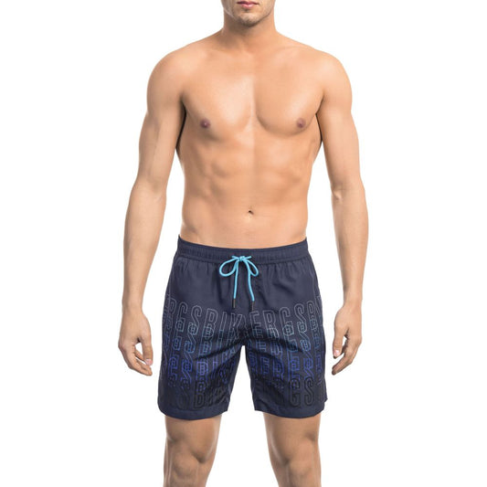 Bikkembergs Elegant Degradé Swim Shorts in Blue