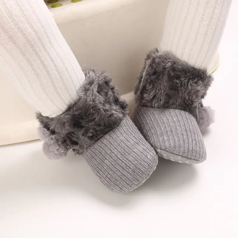 Bottes de neige en coton pour bébé fille de 0 à 1 an