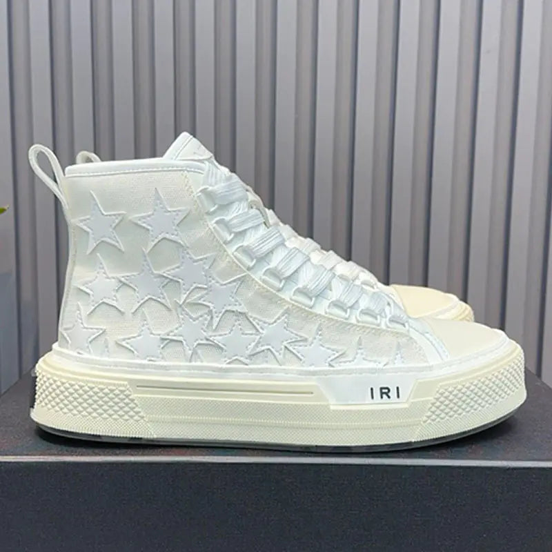 2023 Men's High-Top Star Canvas Sneakers (Thick Sole)
