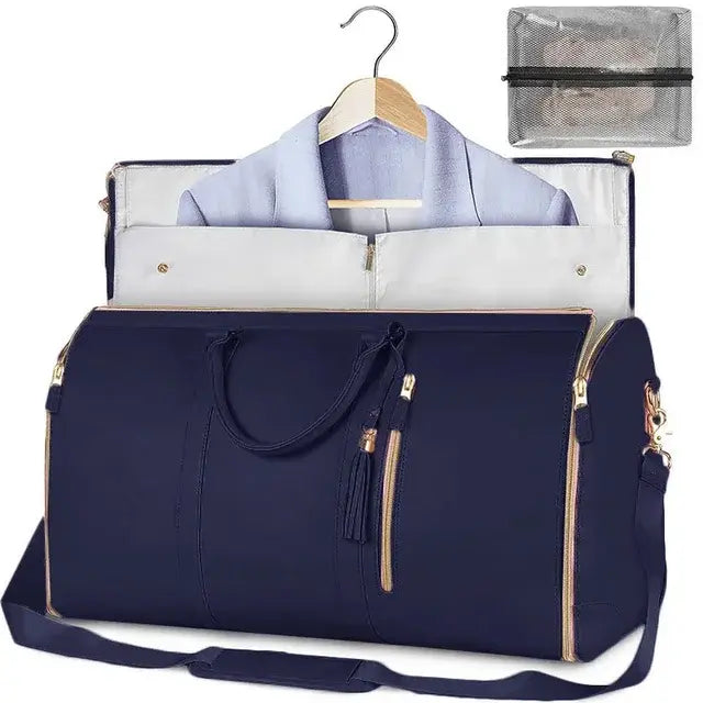 Foldable Travel Bag Blue None