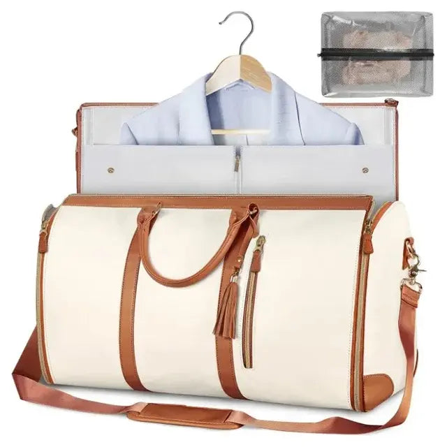 Foldable Travel Bag Beige None