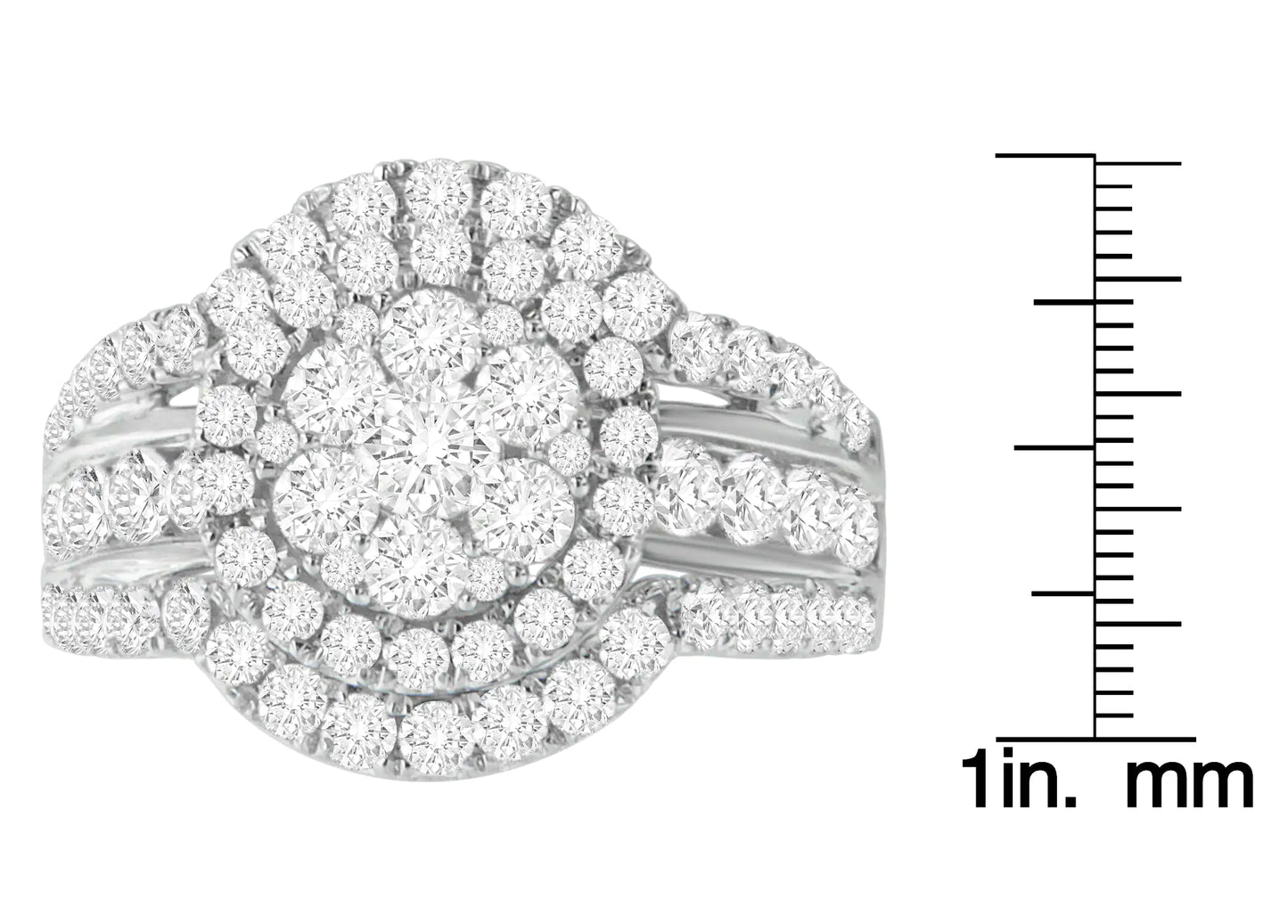 14k White Gold 2ct TDW Diamond Engagement Ring (H-I,SI2-I1)