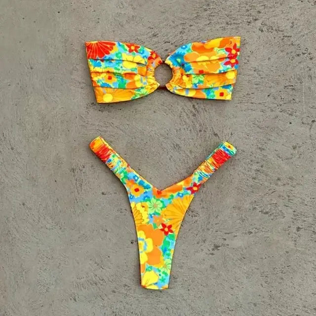 Chic Mirage Bikini Yellow L