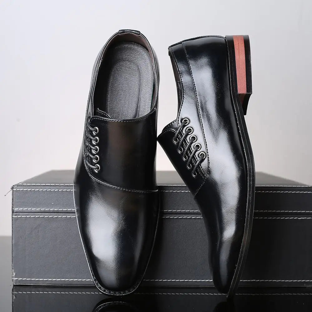 Chaussures en cuir élégantes pour hommes, idéales pour le travail et les loisirs