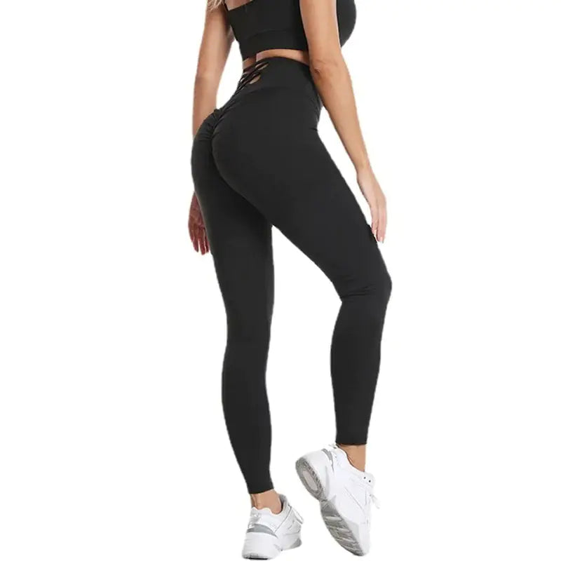 Seamless Fitness Leggings Black Yoga Pants